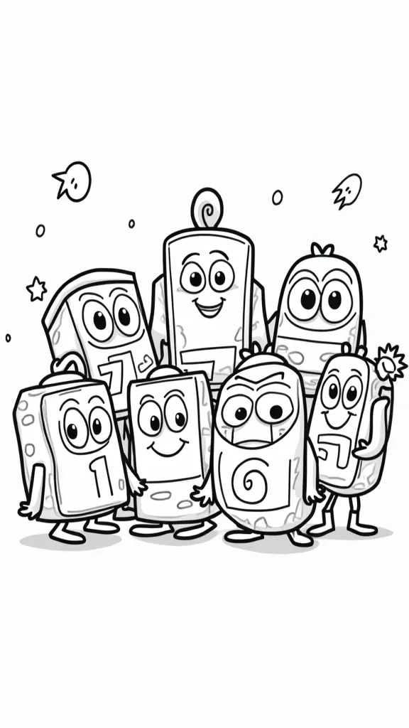 numberblocks coloring pages printable